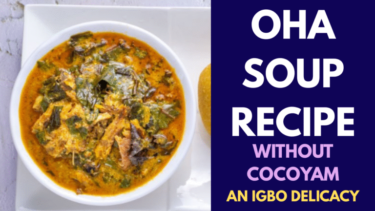 OHA SOUP WITHOUT COCOYAM RECIPE