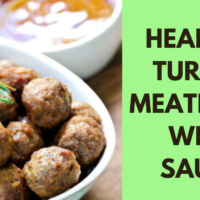 healthy turkey meatballs with sauce