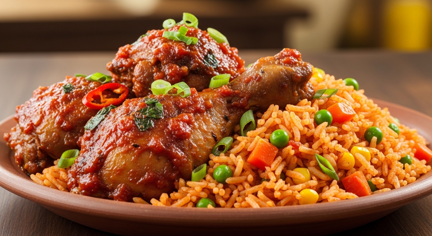 African chicken and rice