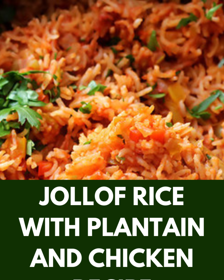 Jollof Rice with Plantain and Chicken Recipe