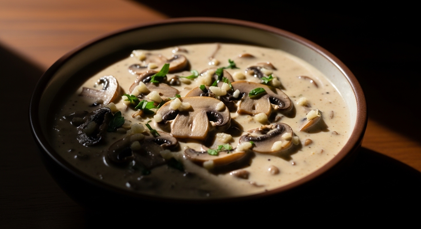 Creamy Garlic Mushroom Sauce