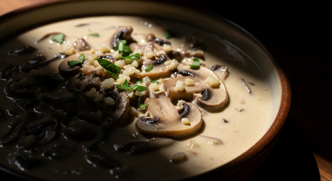 Creamy Garlic Mushroom Sauce