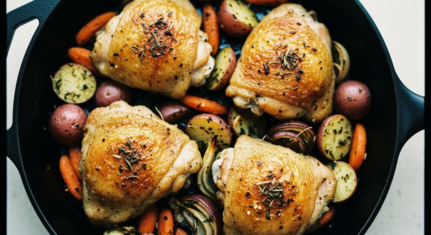 Crispy Baked Chicken Thighs Recipe