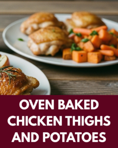 Oven Baked Chicken Thighs and Potatoes
