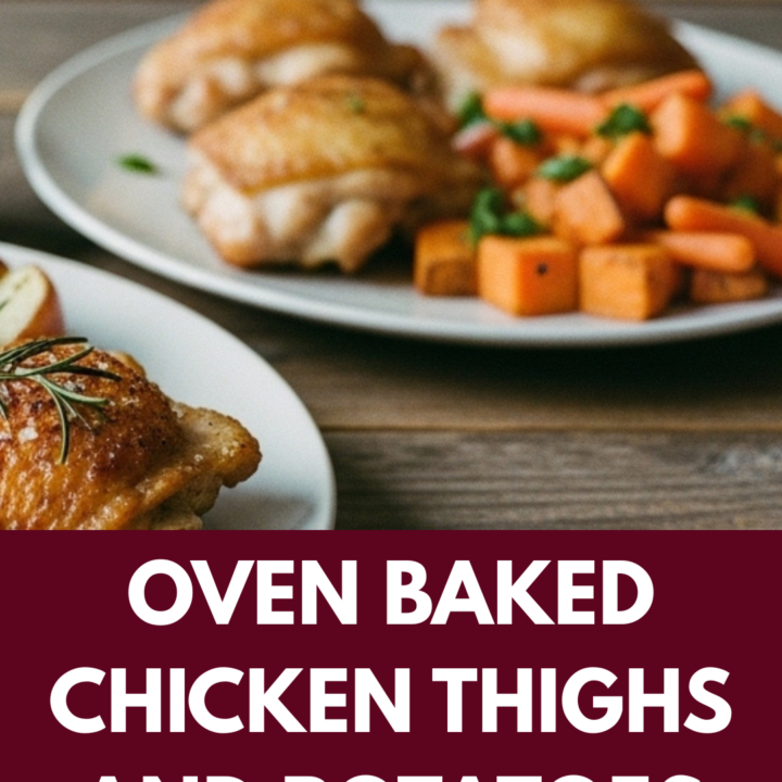 Oven Baked Chicken Thighs and Potatoes