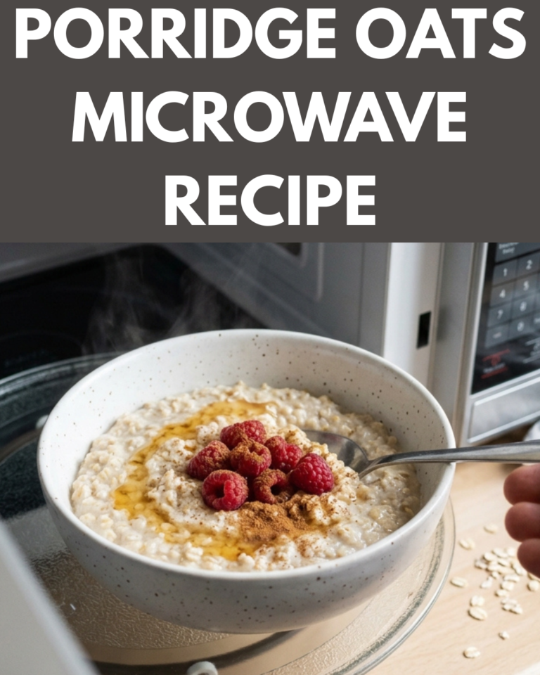 Porridge oats microwave recipe
