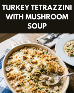 Turkey Tetrazzini with Mushroom Soup