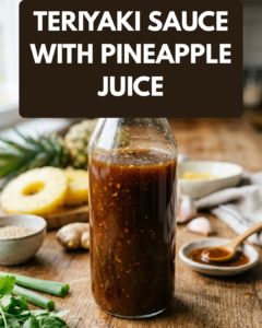 Teriyaki Sauce with Pineapple Juice