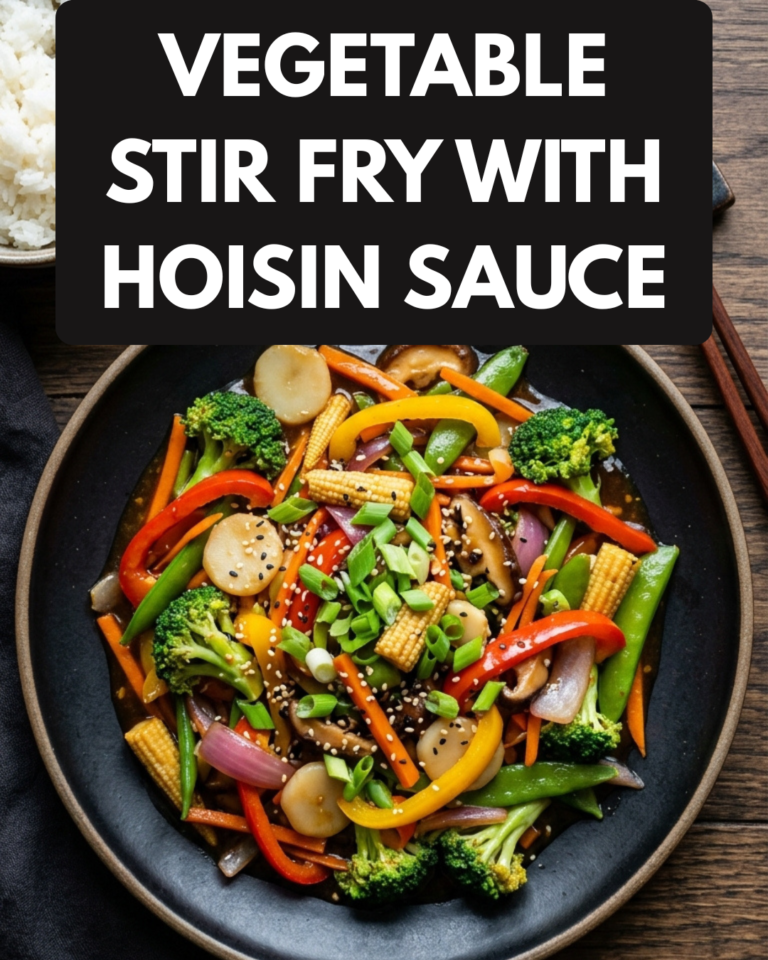 Vegetable Stir Fry with Hoisin Sauce