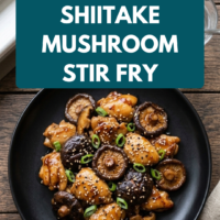 Chicken and shiitake mushroom stir fry