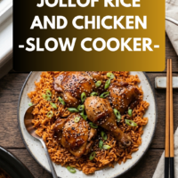 Jollof Rice and Chicken in Slow Cooker