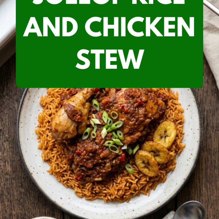 jollof rice and chicken stew