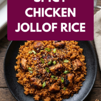 Spicy chicken jollof rice