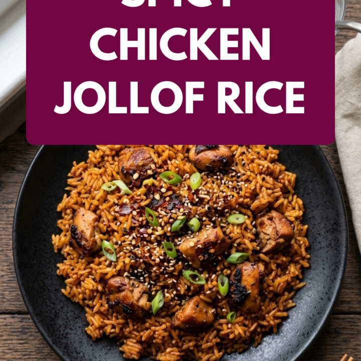 Spicy chicken jollof rice